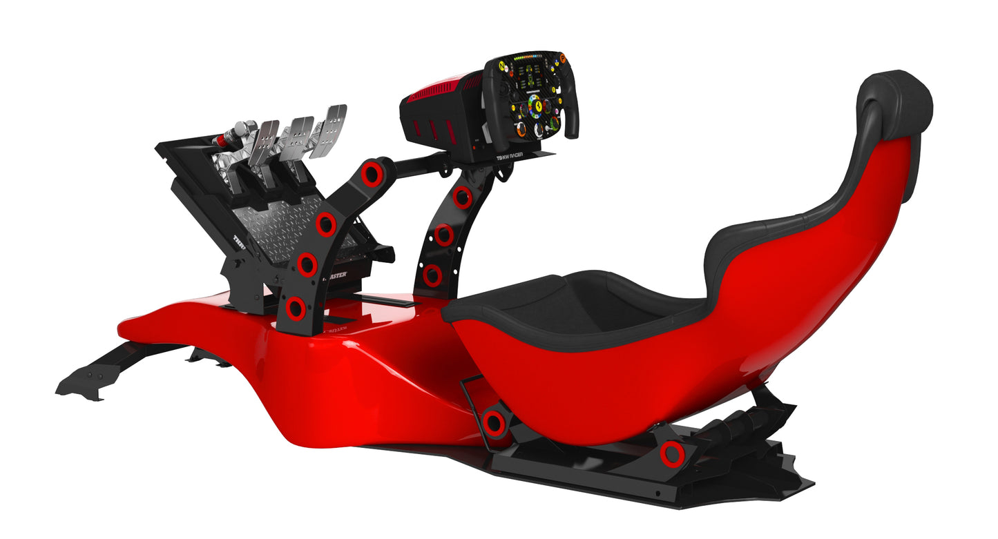 Formula 1 Racing Game Simulator Seat Triple Display 3D Model