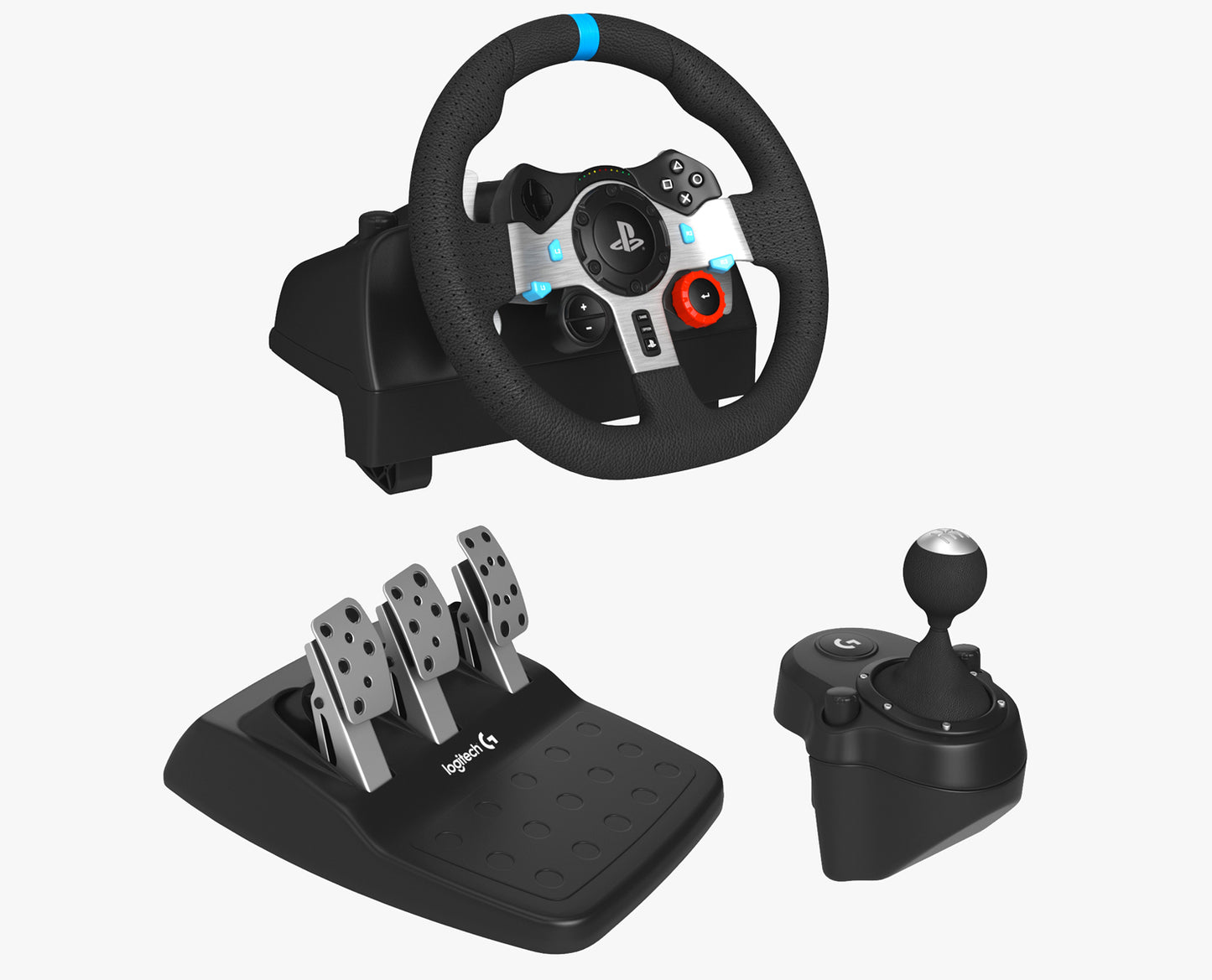 Racing Steering Wheel Controller Collection 3D Model