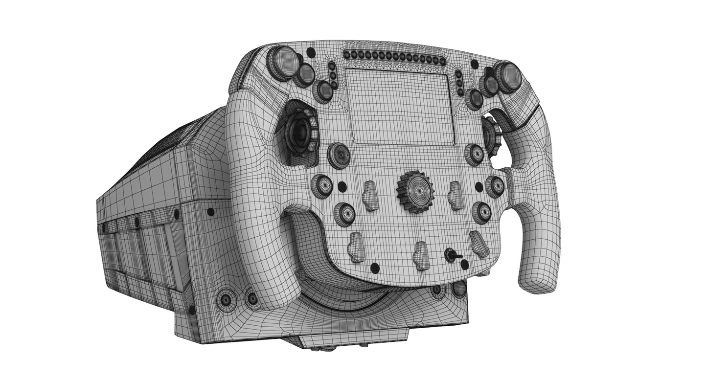 Racing Steering Wheel Controller Collection 3D Model