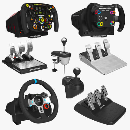 Racing Steering Wheel Controller Collection 3D Model