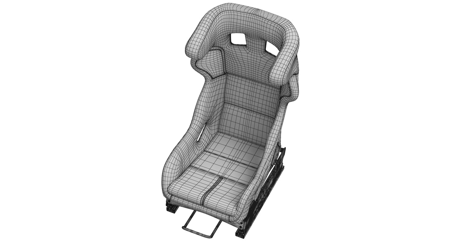 Recaro Pro Racer SPG and SPA 3D Model