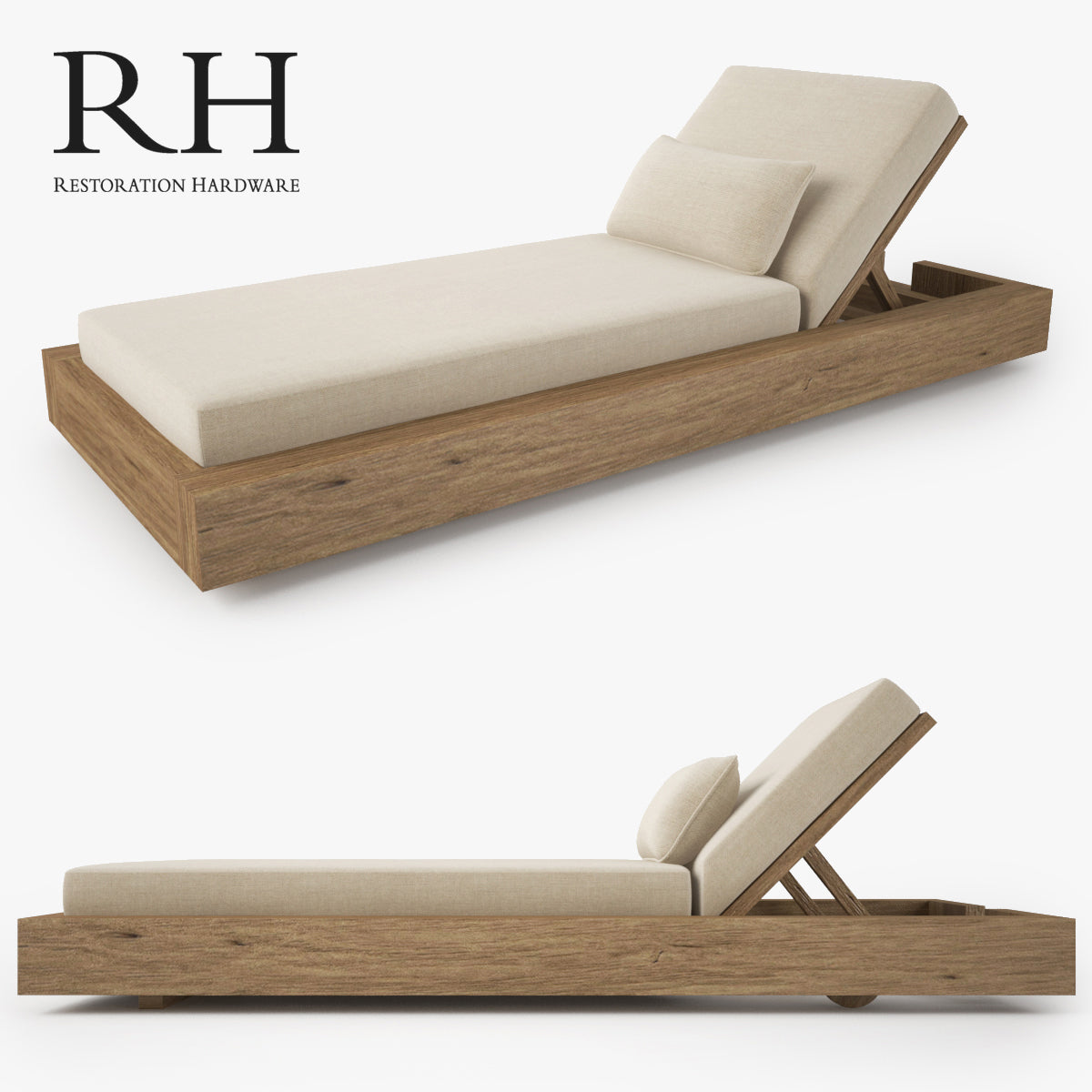 Restoration Hardware Bardenas Chaise 3D Model