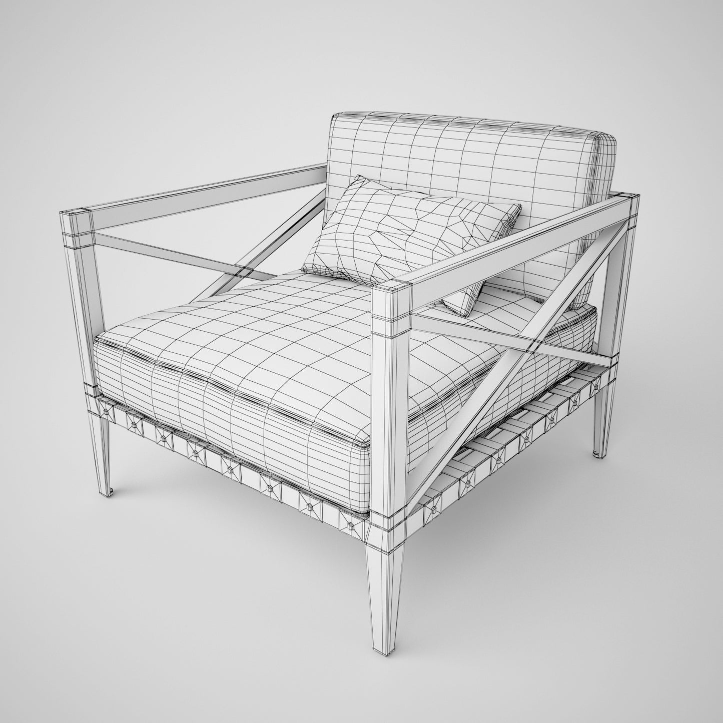 Restoration Hardware Mustique Sofa Collection 3D Model