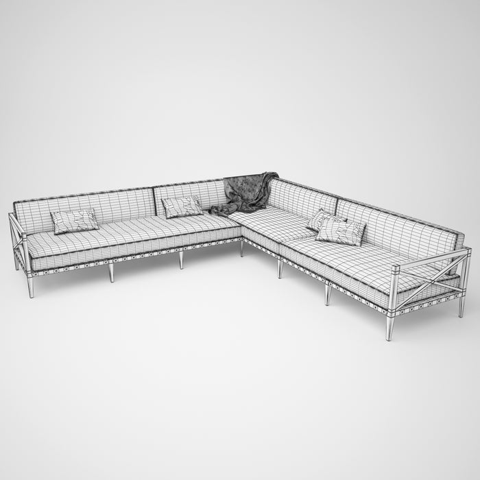 Restoration Hardware Mustique Sofa Collection 3D Model