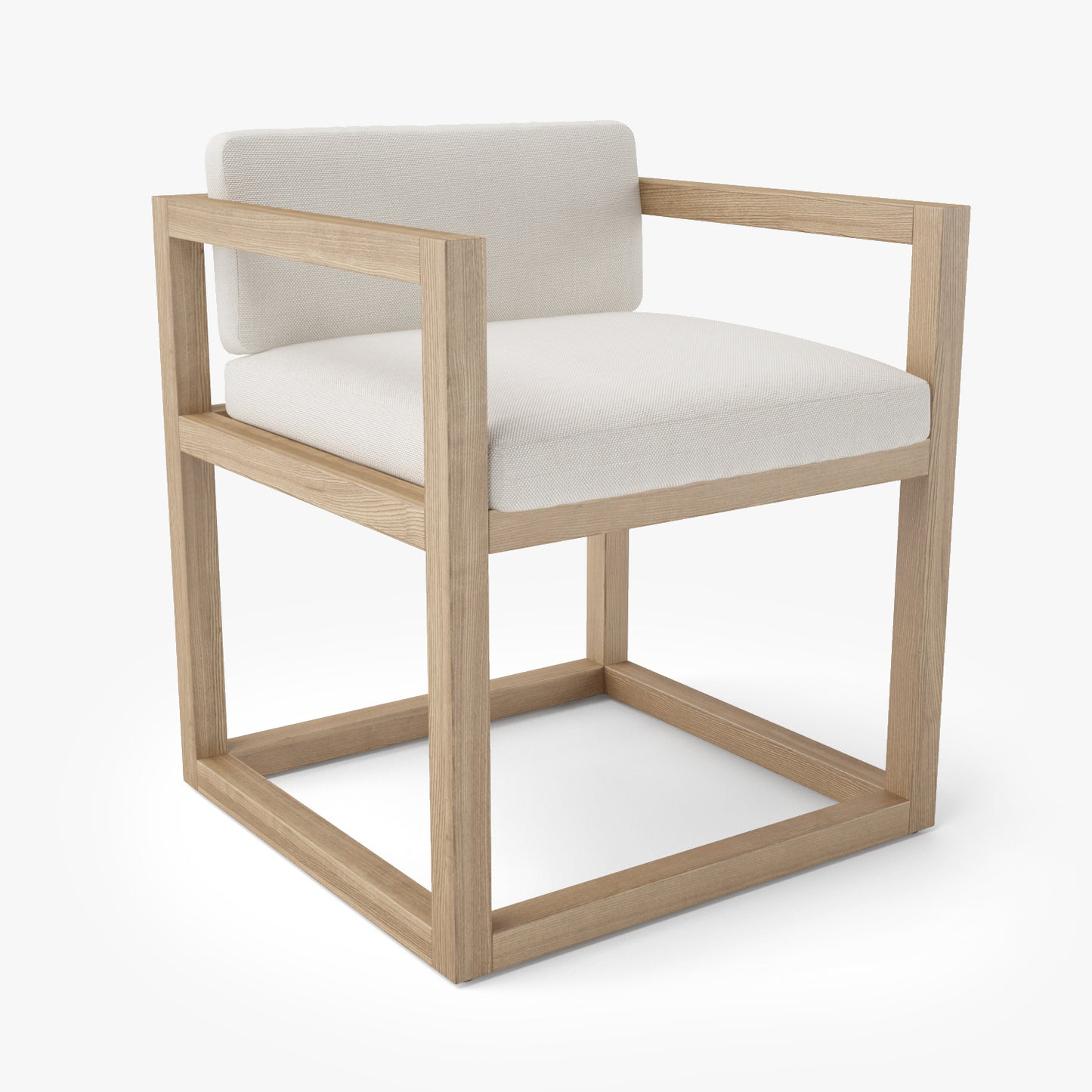 Restoration Hardware Aviara Teak Armchair 3D Model