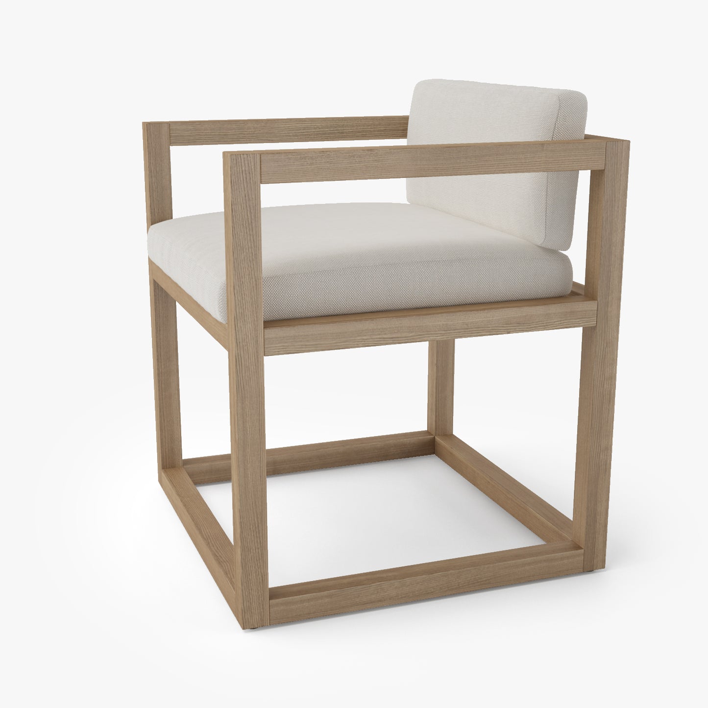 Restoration Hardware Aviara Teak Armchair 3D Model