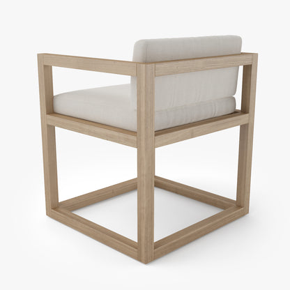 Restoration Hardware Aviara Teak Armchair 3D Model