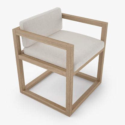 Restoration Hardware Aviara Teak Armchair 3D Model