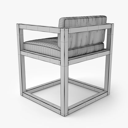 Restoration Hardware Aviara Teak Armchair 3D Model