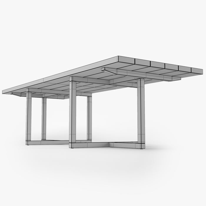 Restoration Hardware Aviara Teak Dining Table 3D Model