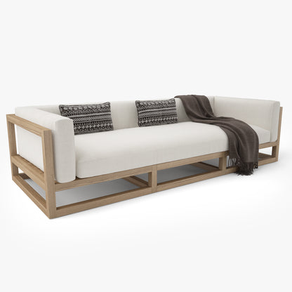 Restoration Hardware Aviara Teak Sofa 3D Model