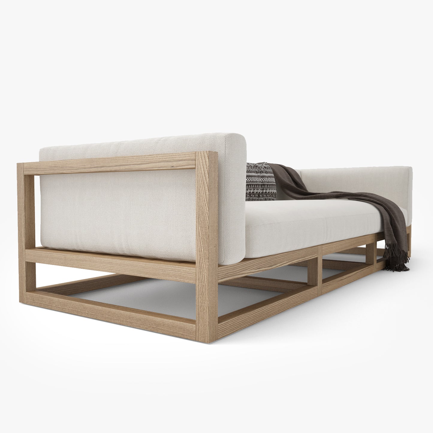 Restoration Hardware Aviara Teak Sofa 3D Model