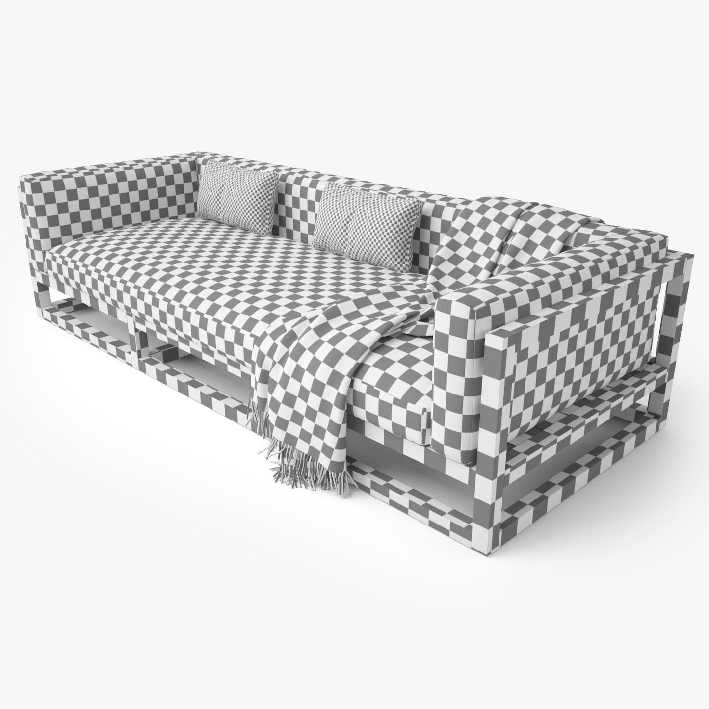 Restoration Hardware Aviara Teak Sofa 3D Model