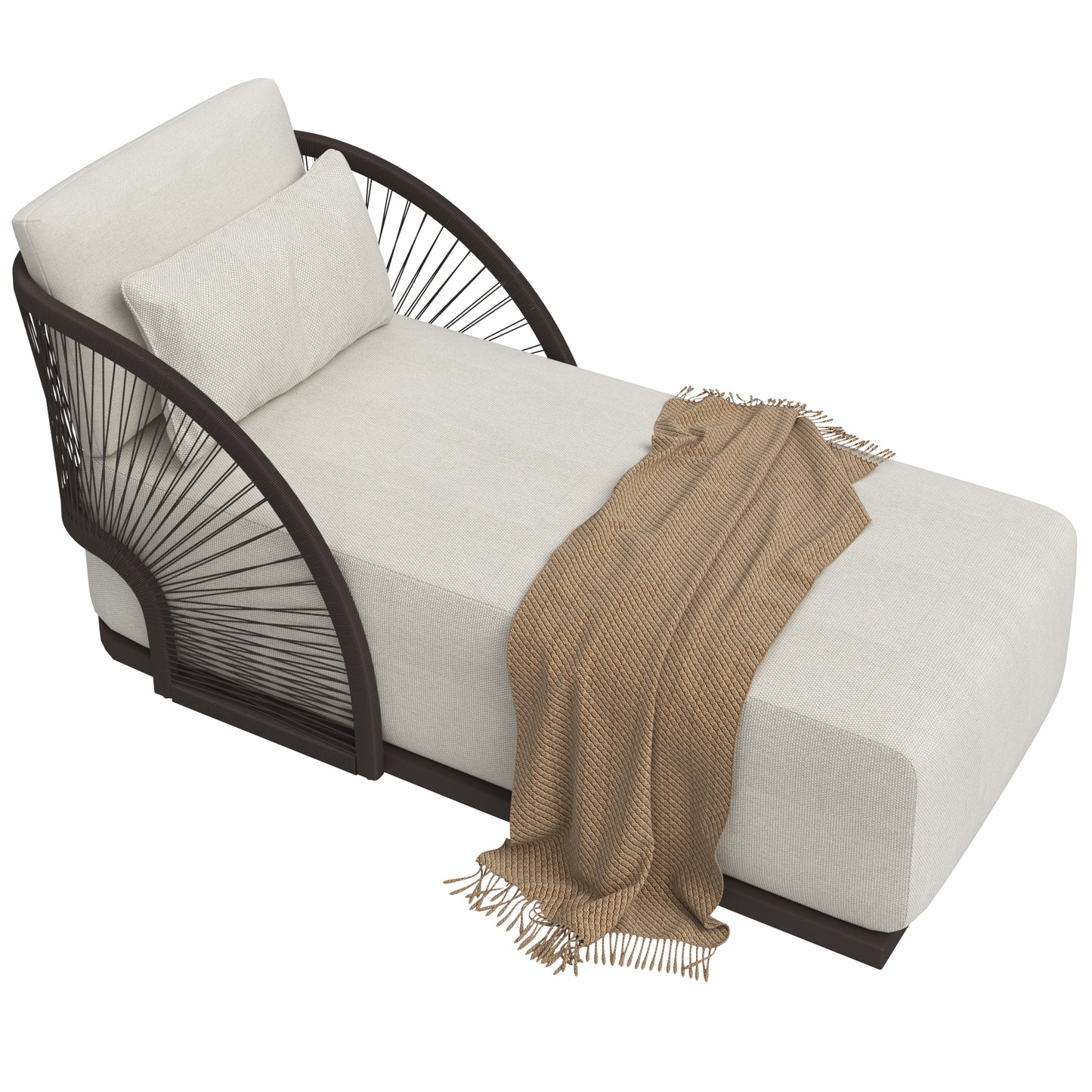 Restoration Hardware Pavona Sofa Collection & Trento Travertine Table 3D Model