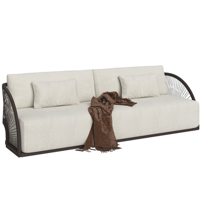 Restoration Hardware Pavona Sofa Collection & Trento Travertine Table 3D Model