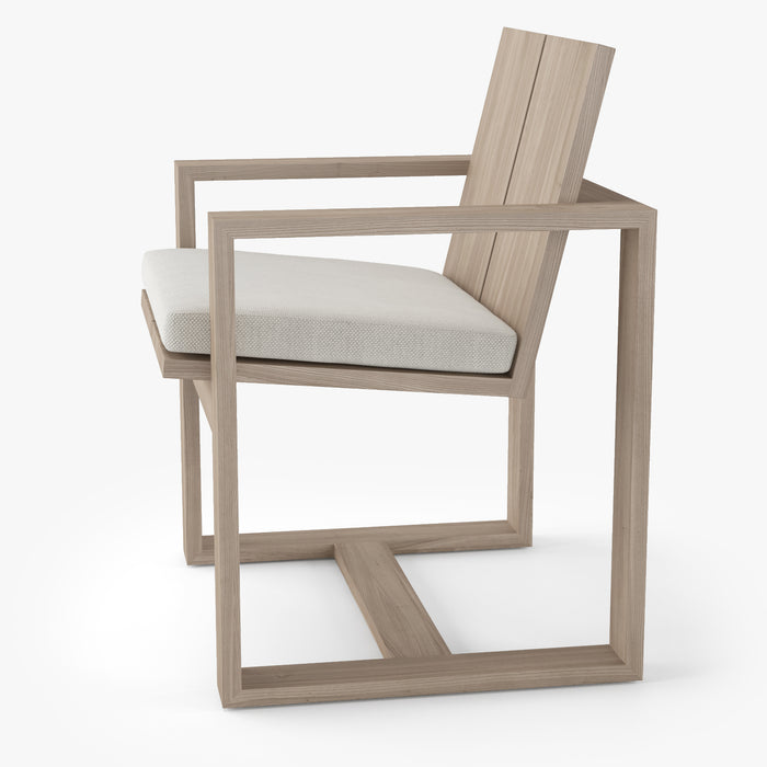 Restoration Hardware Porto Dining Table & Chair 3D Model