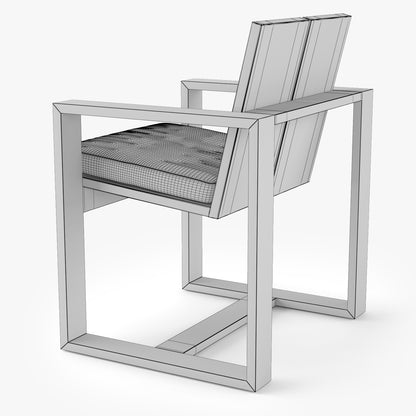 Restoration Hardware Porto Dining Chair 3D Model