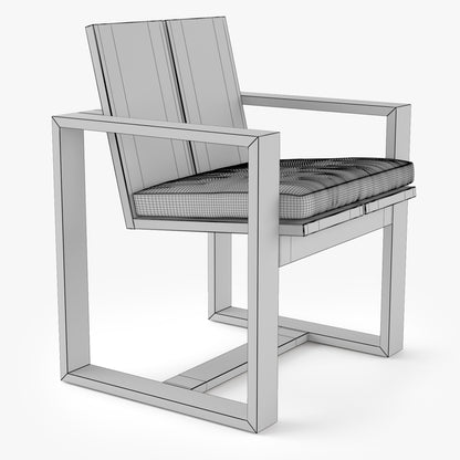 Restoration Hardware Porto Dining Chair 3D Model