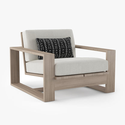 Restoration Hardware Porto Armchair & Ottoman 3D Model