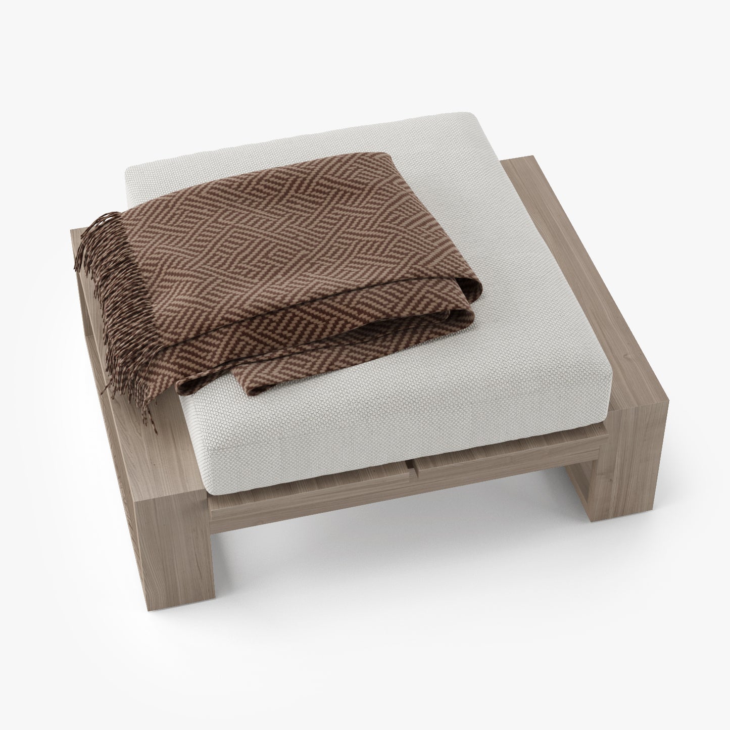 Restoration Hardware Porto Armchair & Ottoman 3D Model