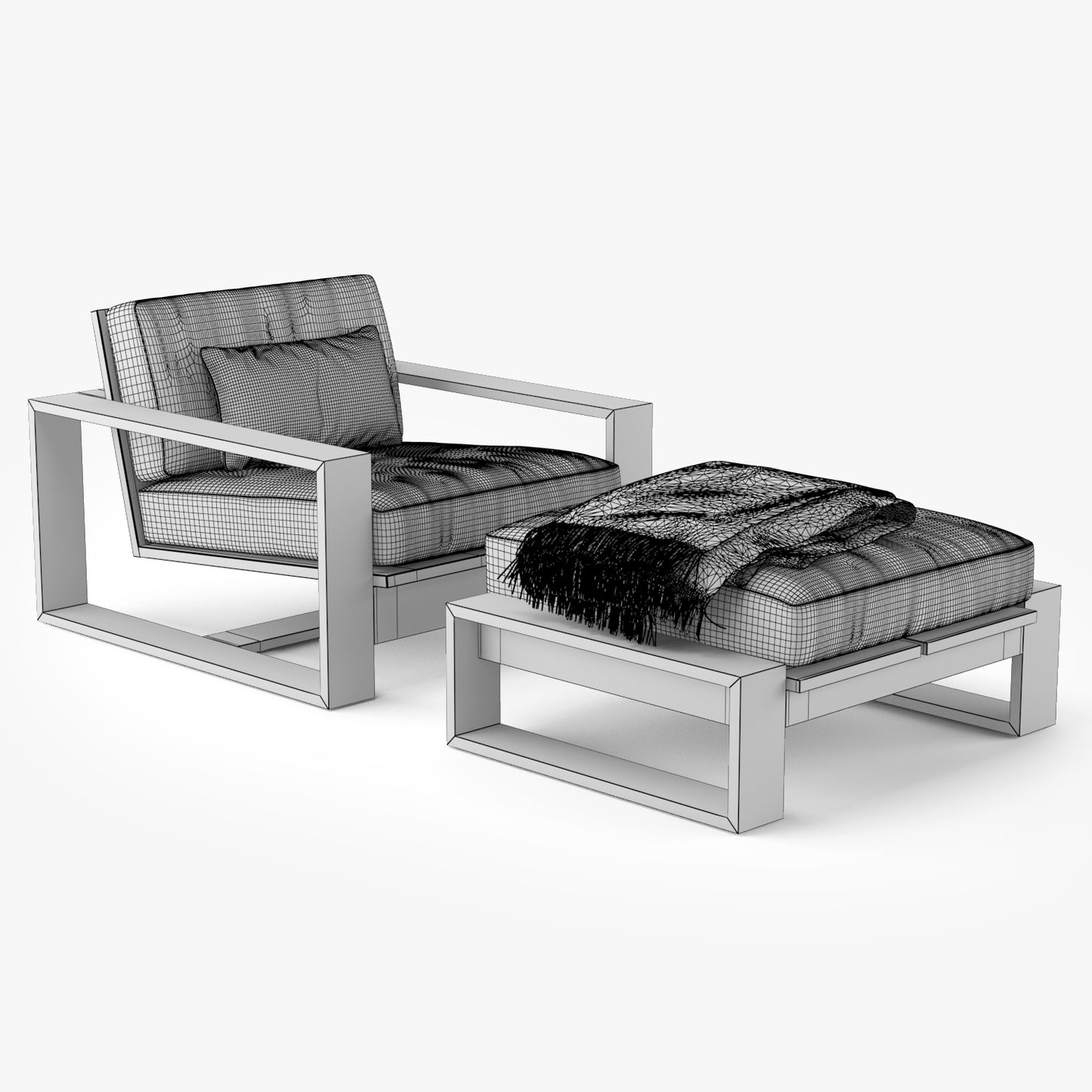 Restoration Hardware Porto Furniture Collection 3D Model