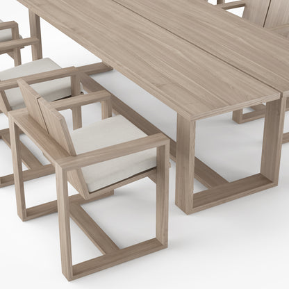 Restoration Hardware Porto Dining Table & Chair 3D Model