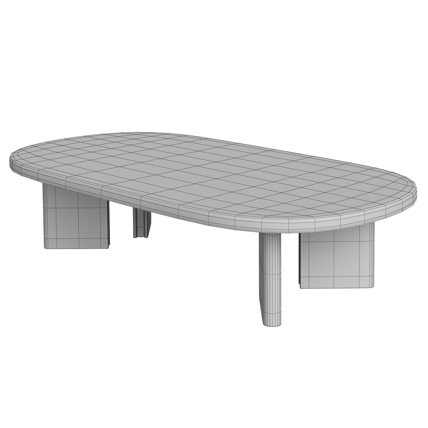 Restoration Hardware Pavona Sofa Collection & Trento Travertine Table 3D Model