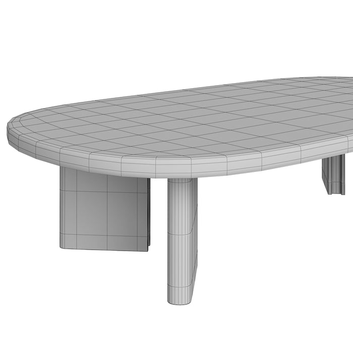 Restoration Hardware Pavona Sofa Collection & Trento Travertine Table 3D Model