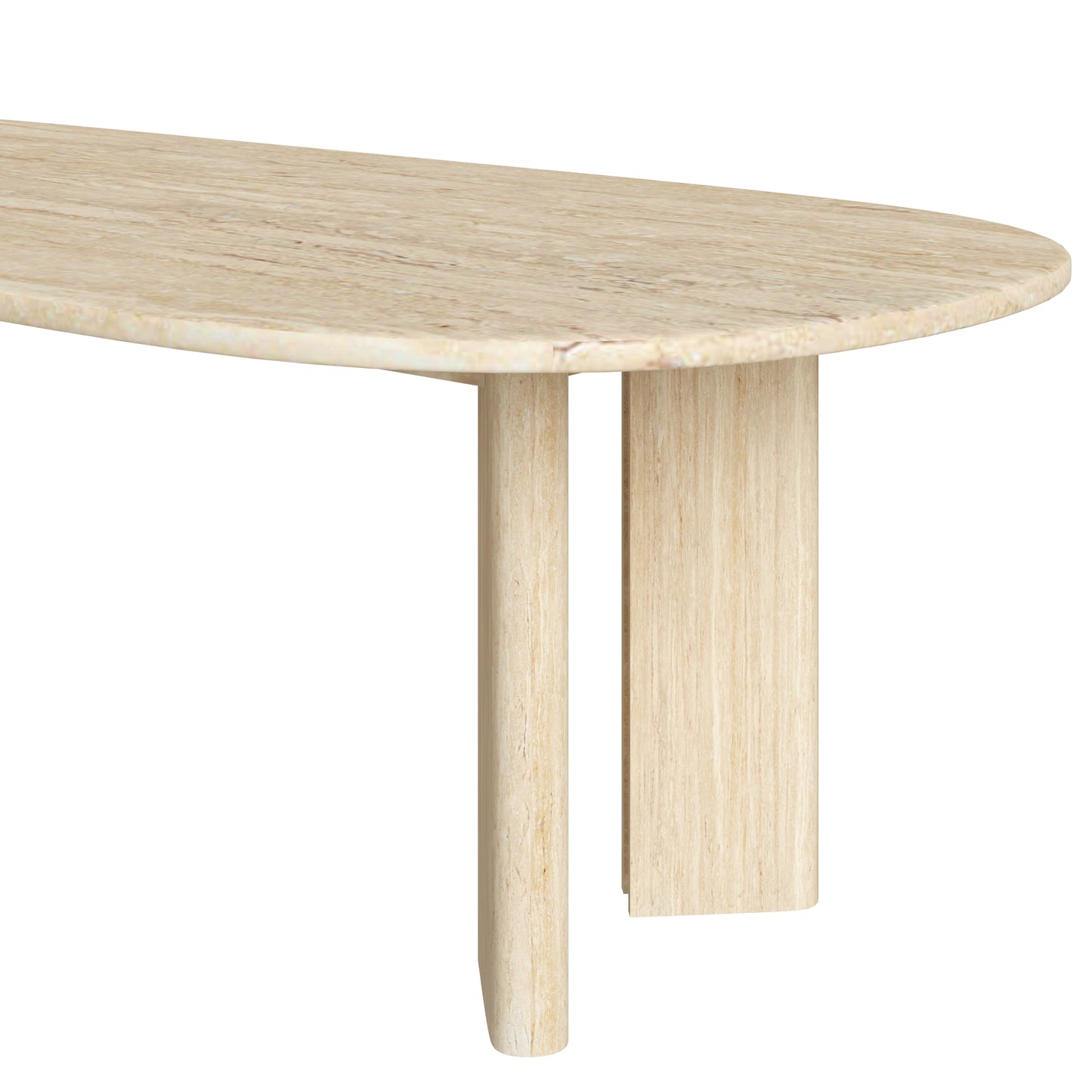 Restoration Hardware Pavona Sofa Collection & Trento Travertine Table 3D Model