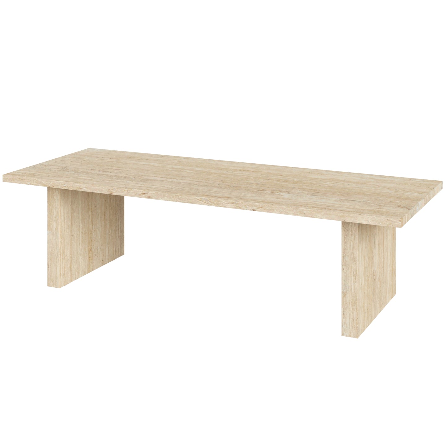 Restoration Hardware Pavona Sofa Collection & Trento Travertine Table 3D Model