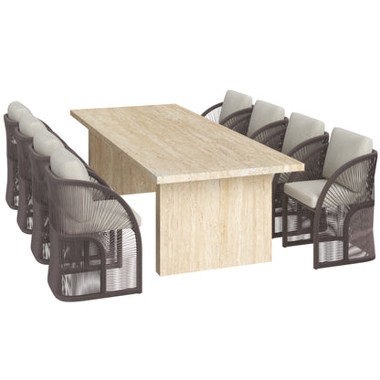 Restoration Hardware Pavona Sofa Collection & Trento Travertine Table 3D Model