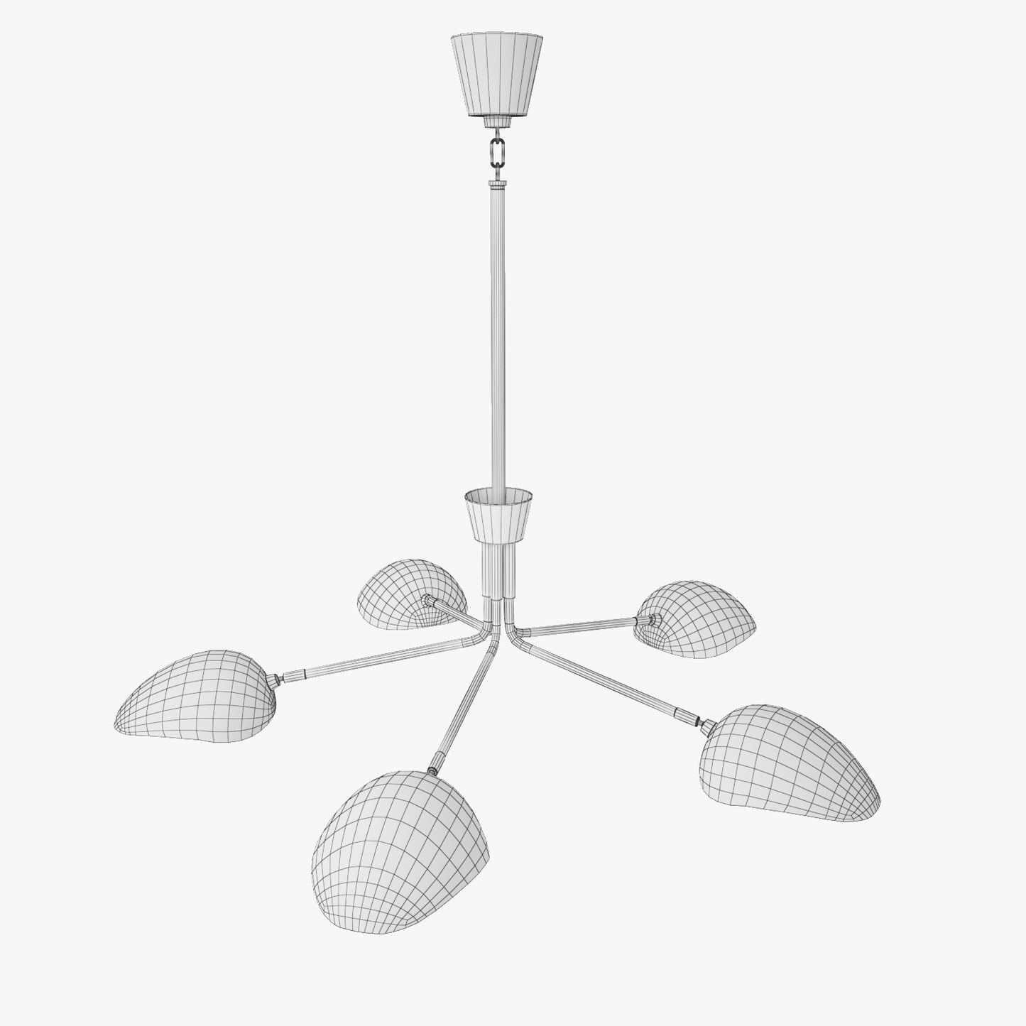 FREE Robert Abbey Lighting Rico Espinet Racer Chandelier 3D Model