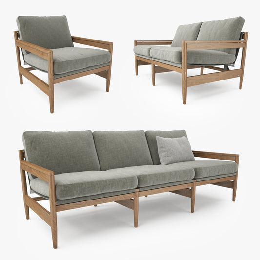 Roda ROAD Sofa Collection 3D Model