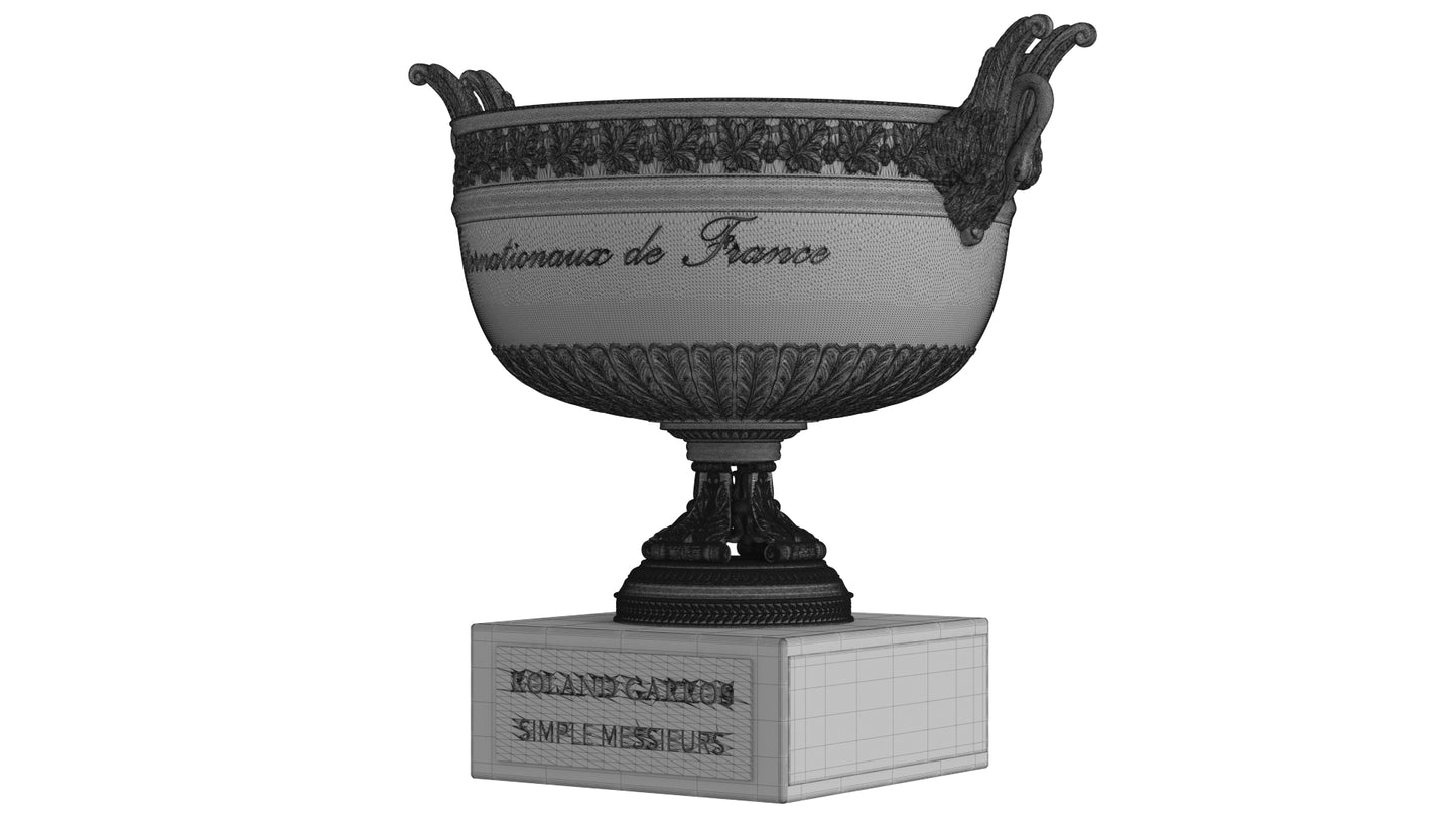 Roland Garros Trophy Collection 3D Model