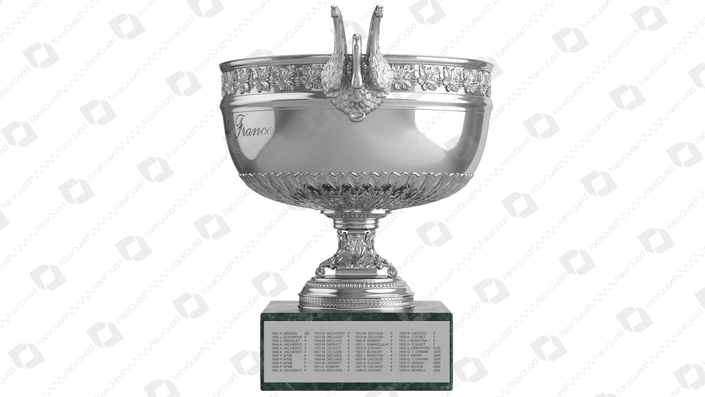 Roland Garros Trophy Musketeers Cup 3D Model