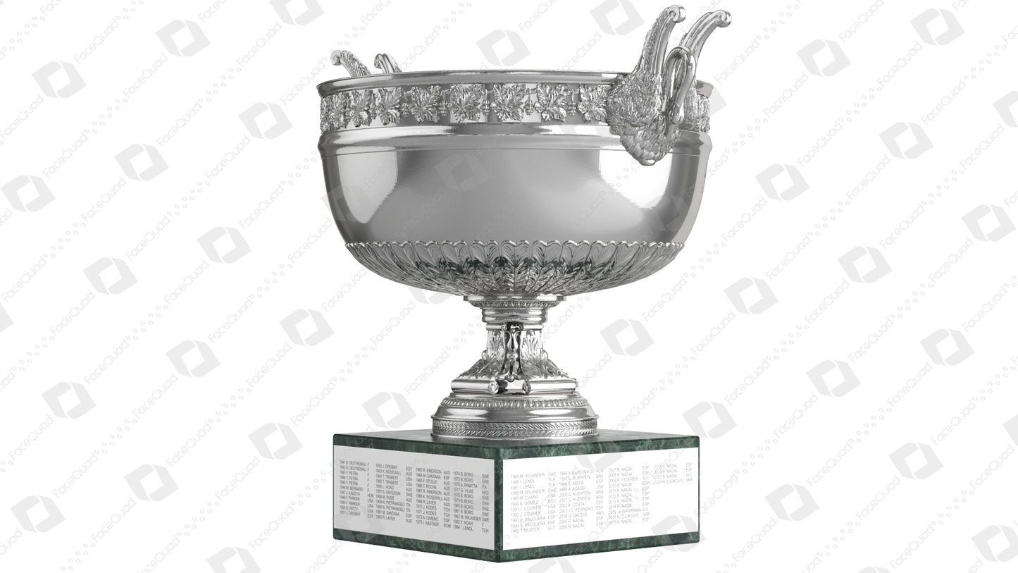 Roland Garros Trophy Musketeers Cup 3D Model