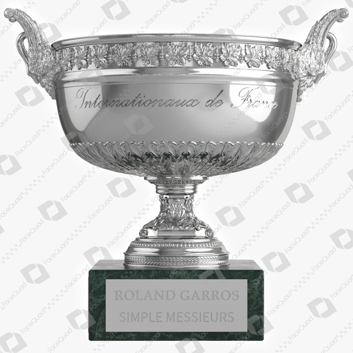 Roland Garros Trophy Musketeers Cup 3D Model