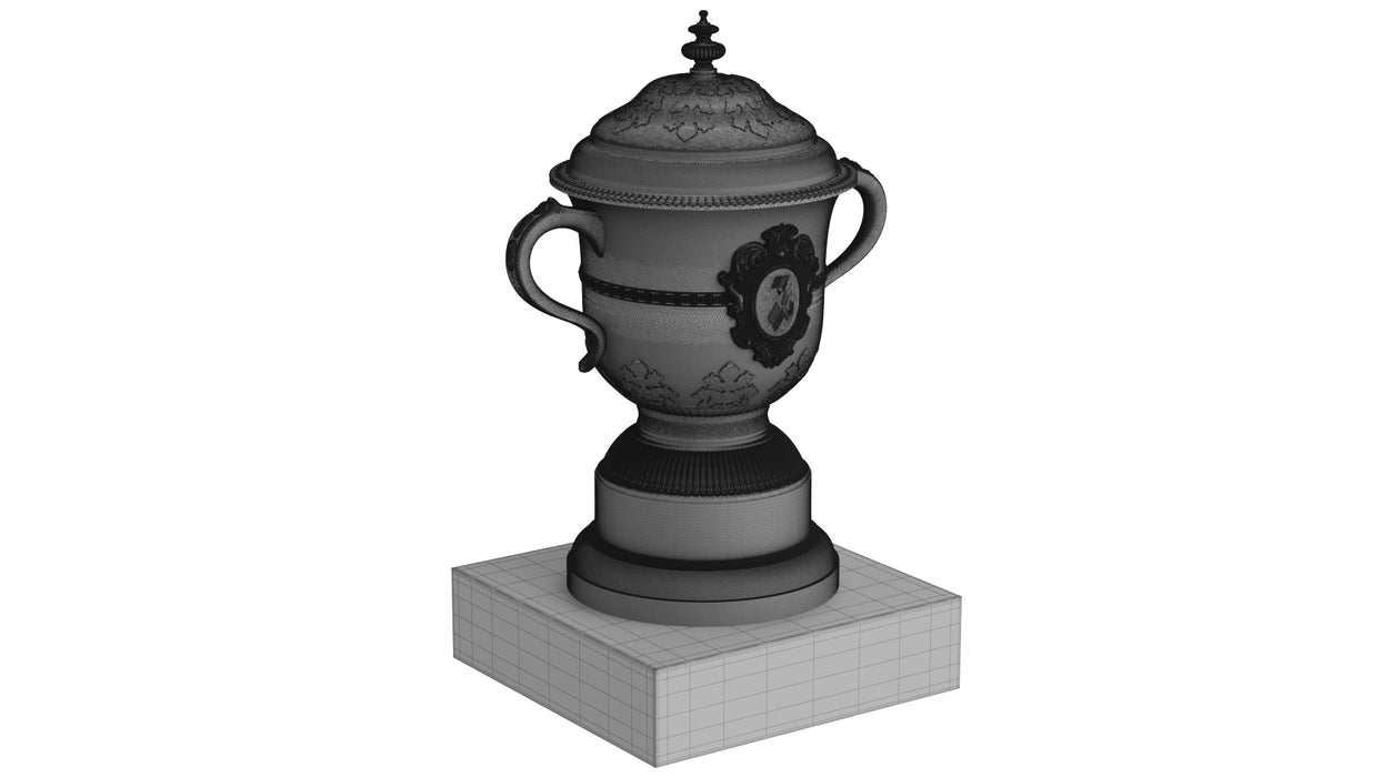 Roland Garros Trophy Suzanne Lenglen Cup 3D Model