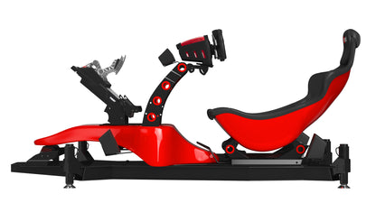 RSeat Formula V2 Racing Simulator Cockpit Triple Display 3D Model