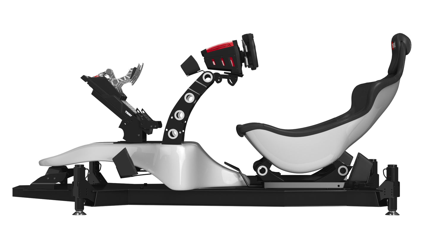 RSeat Formula V2 Racing Simulator Cockpit Triple Display 3D Model