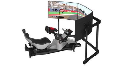 RSeat Formula V2 Racing Simulator Cockpit Triple Display 3D Model