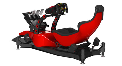 RSeat Formula V2 Racing Simulator Cockpit Triple Display 3D Model