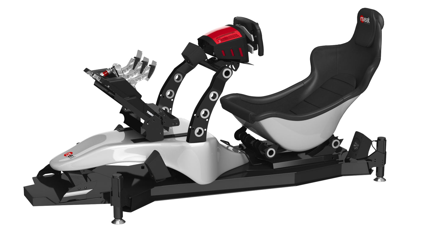 RSeat Formula V2 Racing Simulator Cockpit Triple Display 3D Model