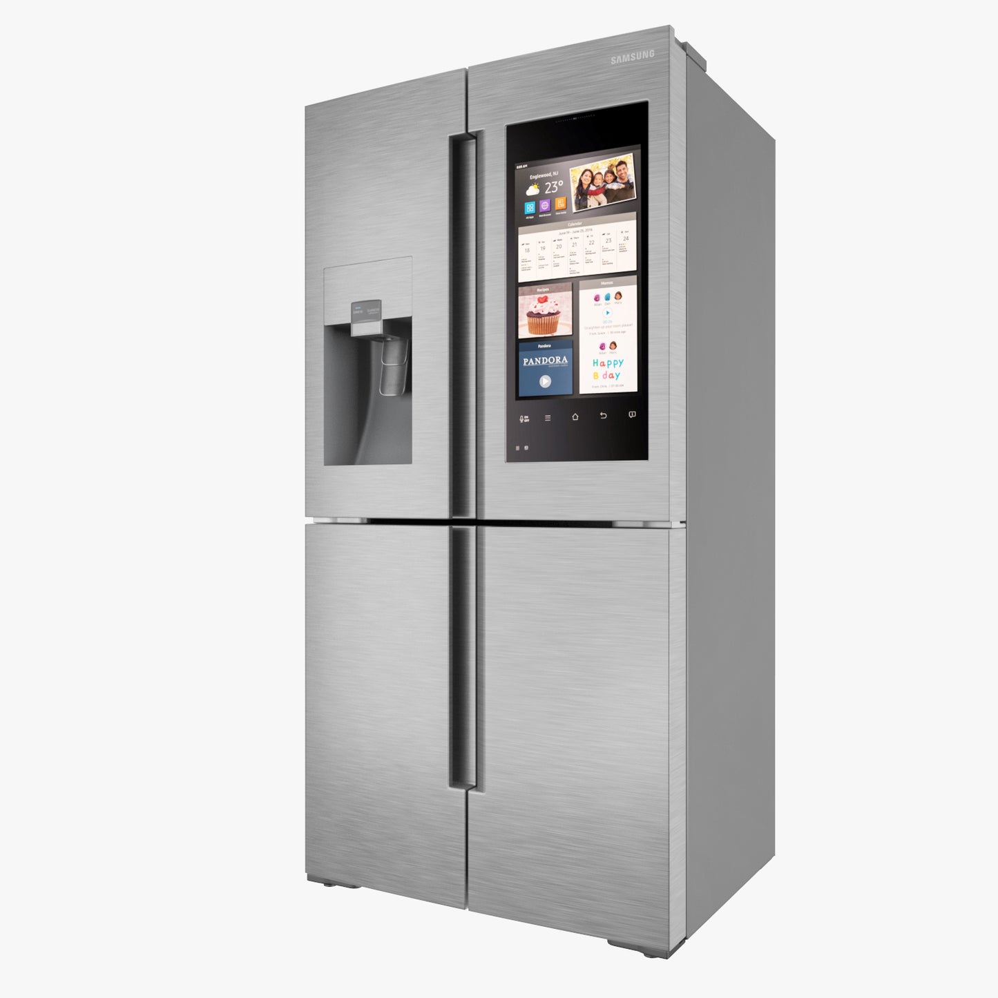 Samsung Family Hub Refrigerator 3D Model