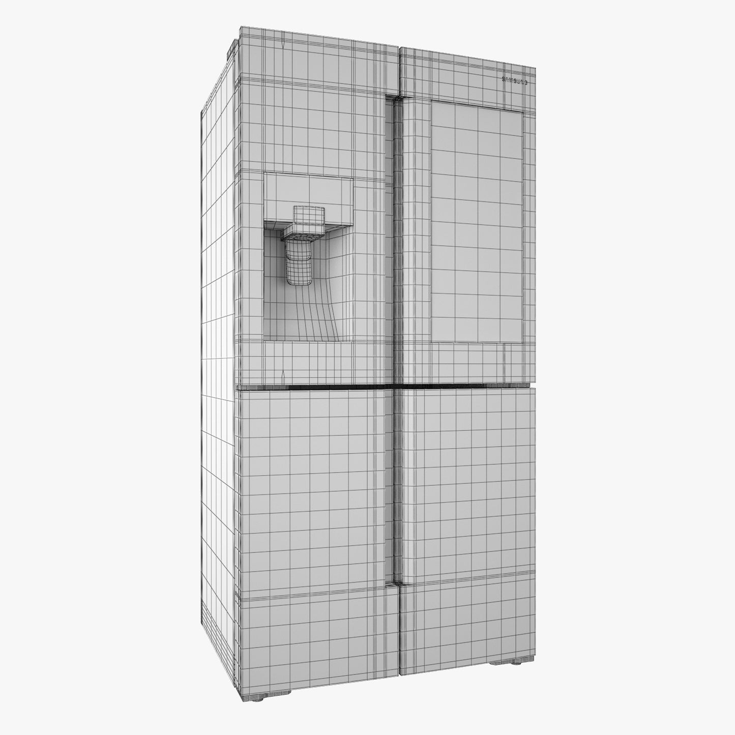 Samsung Family Hub Refrigerator 3D Model