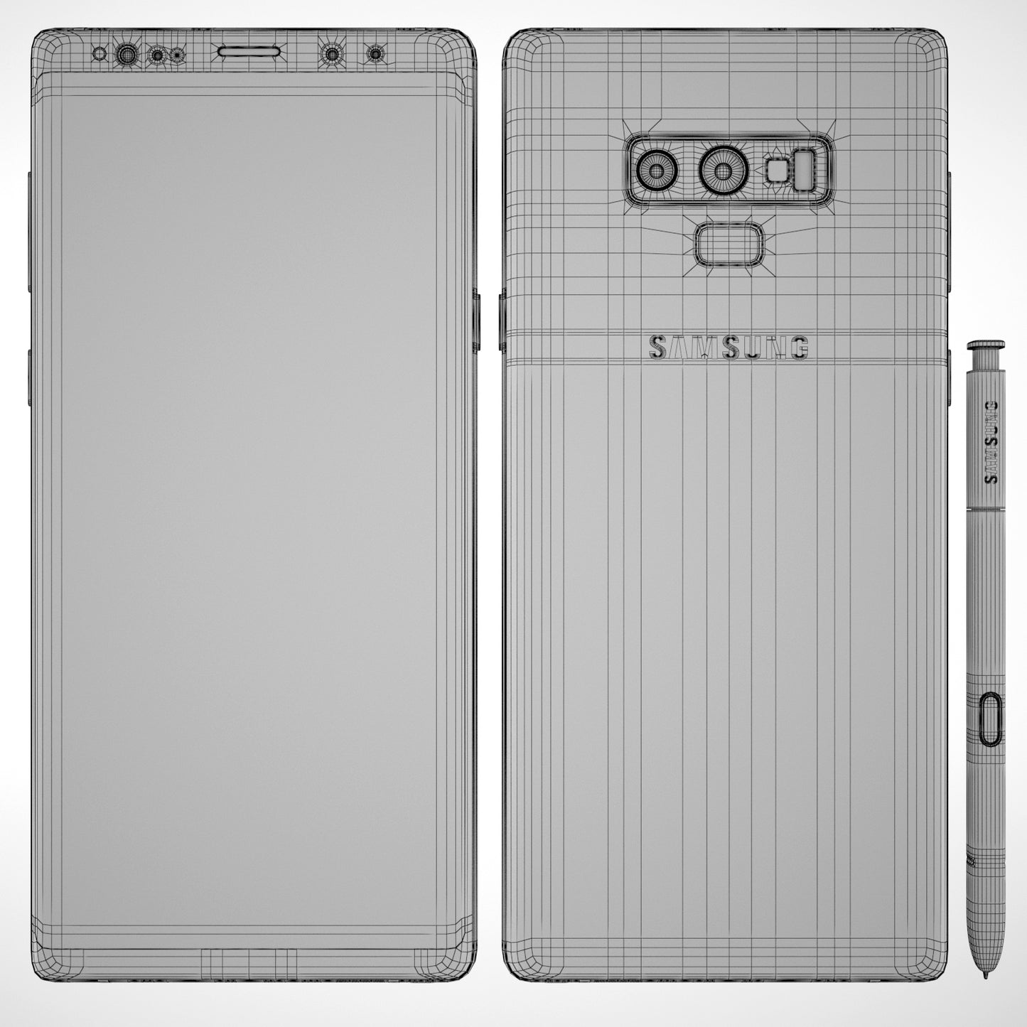 Samsung Galaxy Note 9 All Color 3D Model