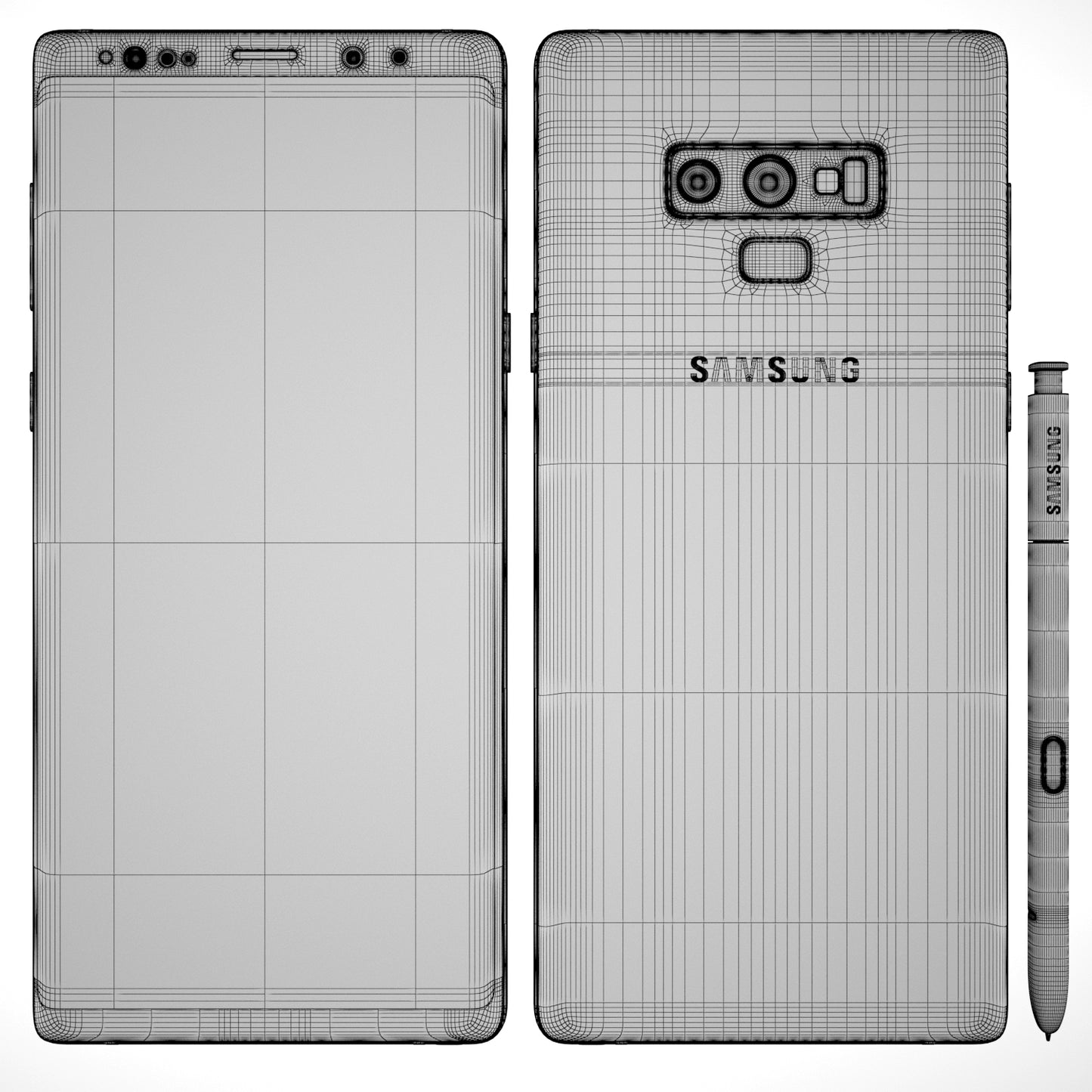 Samsung Galaxy Note 9 All Color 3D Model