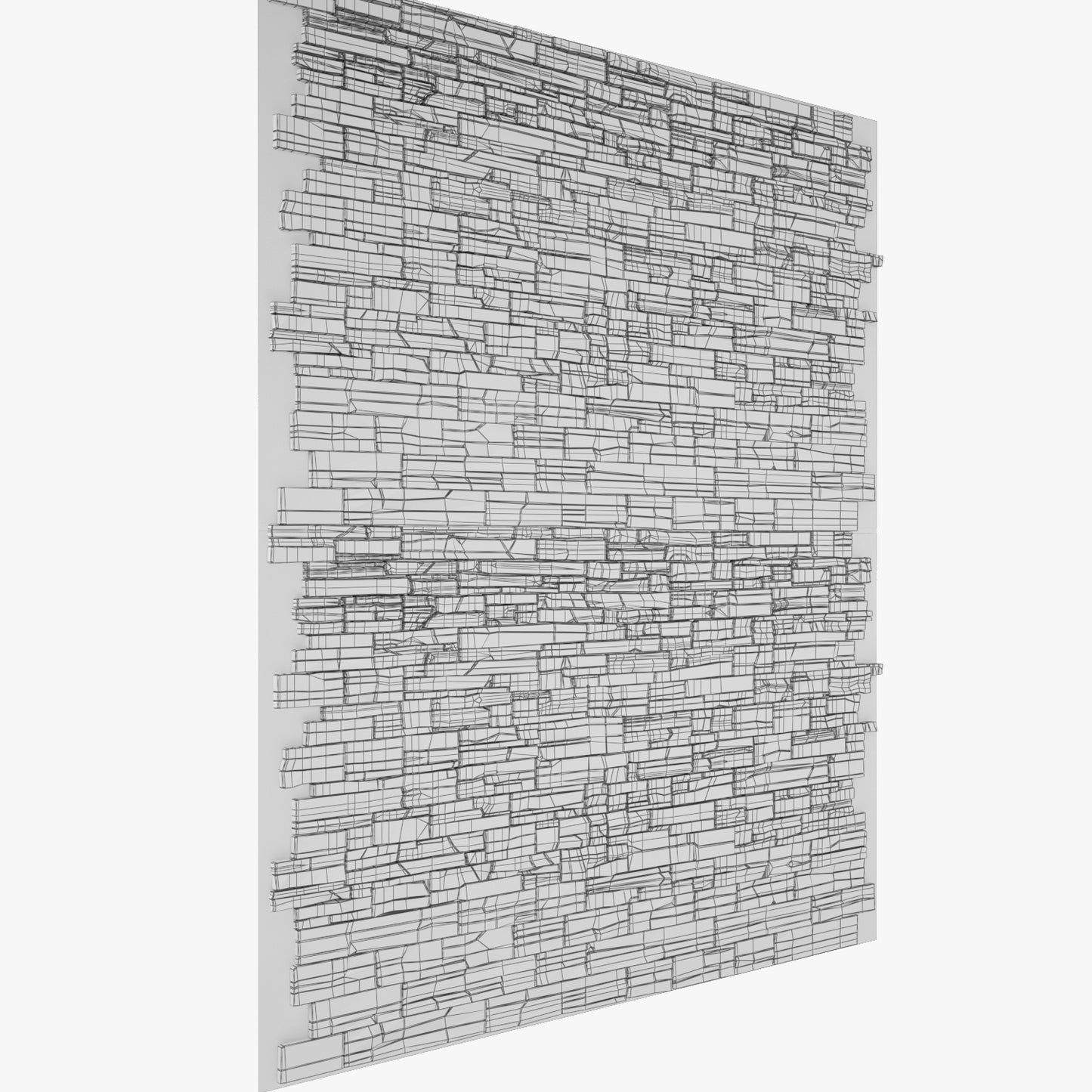 Stone Wall 3D Model