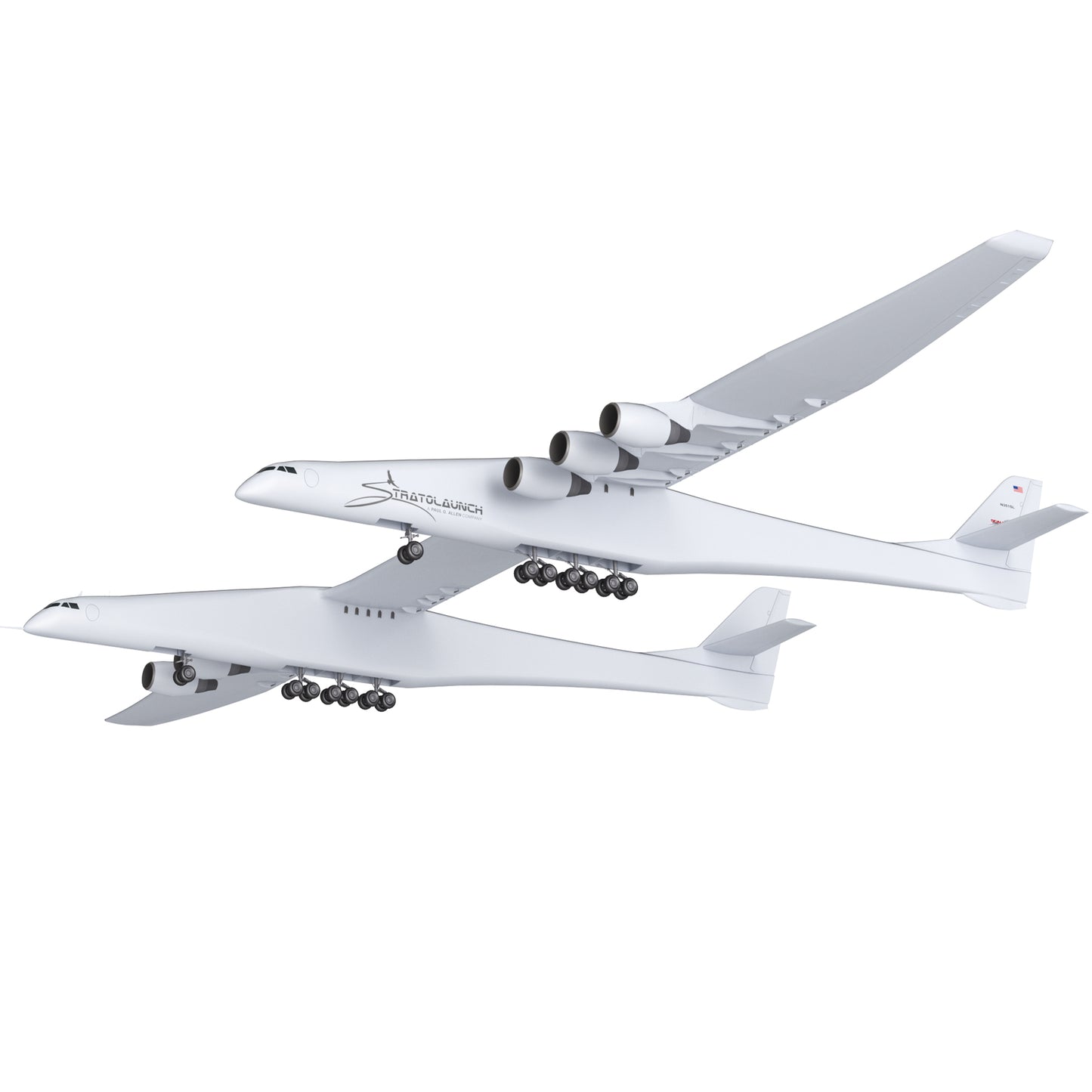 Stratolaunch Carrier Aircraft 3D Model