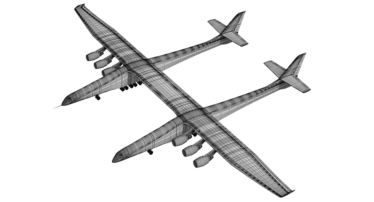 Stratolaunch Carrier Aircraft 3D Model